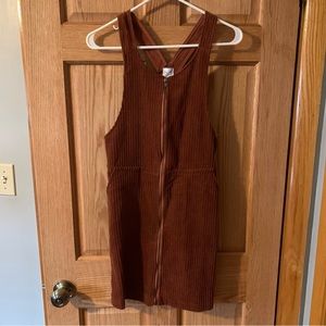 NWT Burnt Orange Corduroy Dress Size Small
